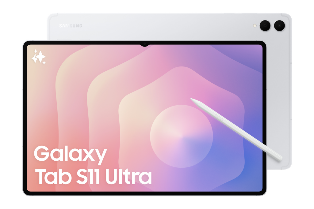 Samsung Galaxy Tab S11 Ultra med S Pen på skærmen